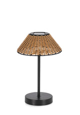 bizzotto bizzotto lampada da tavola solare kalyan h 31 cm d 20 cm ip44 effetto rattan ean 8051836566941