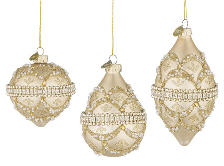 bizzotto bizzotto pendalio di natale beloved vetro champagne ass con brillanti e perle 1 pz ean 8051836743236