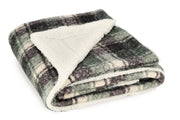 Bizzotto Plaid di Natale Laurence Quadri 130 x 160 Cm Verde