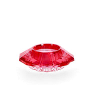 Bizzotto Porta Tealight 1P Eldrid H 3,3 Cm D 9 Cm Vetro Rosso