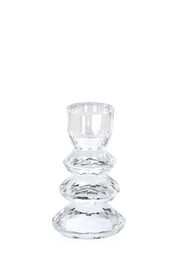Bizzotto Portacandela 1P Eldrid H 10,8 Cm D 6 Cm Vetro Trasparente