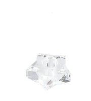 Bizzotto Portacandela di Natale Eldrid Stella H 4 Cm D 7,5 Cm Vetro Trasparente