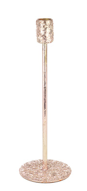 Bizzotto Portacandela di Natale Handley H 26 Cm D 8,5 Cm Metallo Rosa