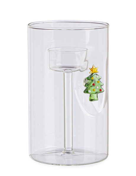 bizzotto bizzotto portacandela lavish con albero di natale h 15 cm d 9 cm con scatola regalo ean 8051836752177