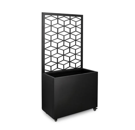 bizzotto bizzotto portafiore silvy rettangolare geometric 76 x 41 cm h 152 cm nero ean 8051836680715