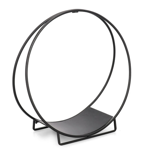 bizzotto bizzotto portalegna di natale ronny tondo h 71 cm d 70 cm acciaio nero ean 8051836719002