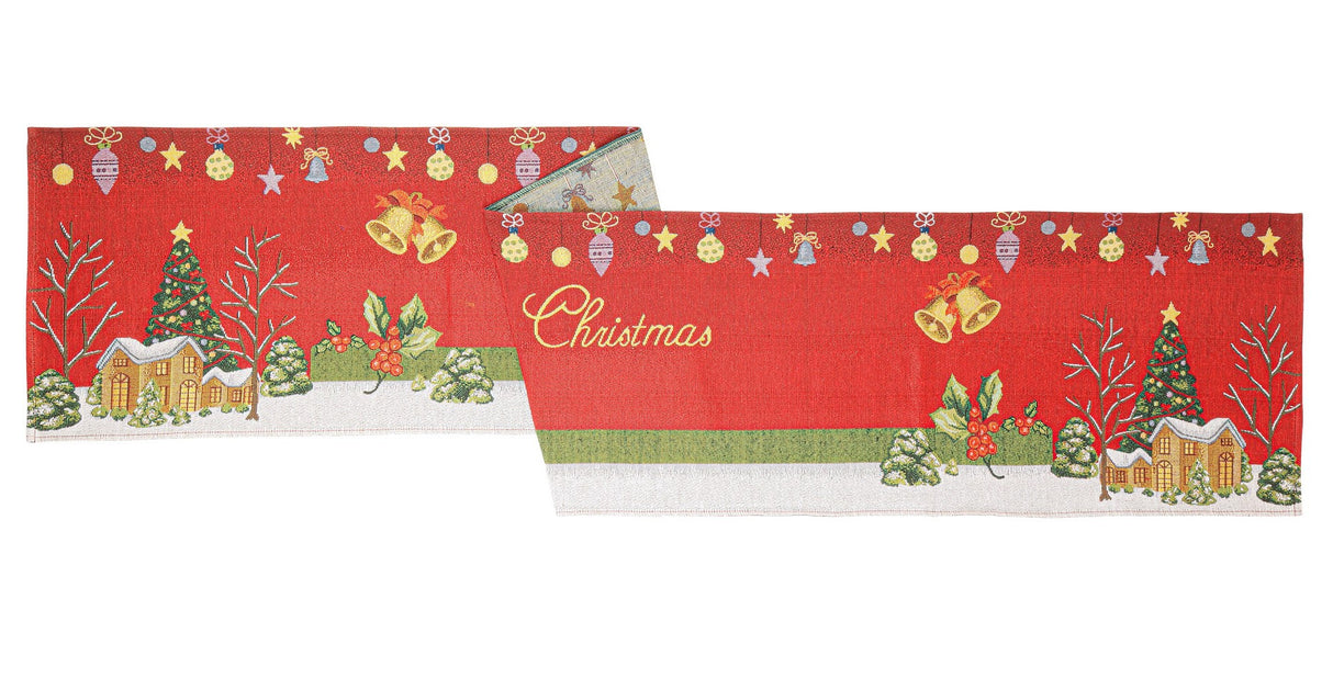 bizzotto bizzotto runner magical natale 183 x 33 cm rosso ean 8051836733251