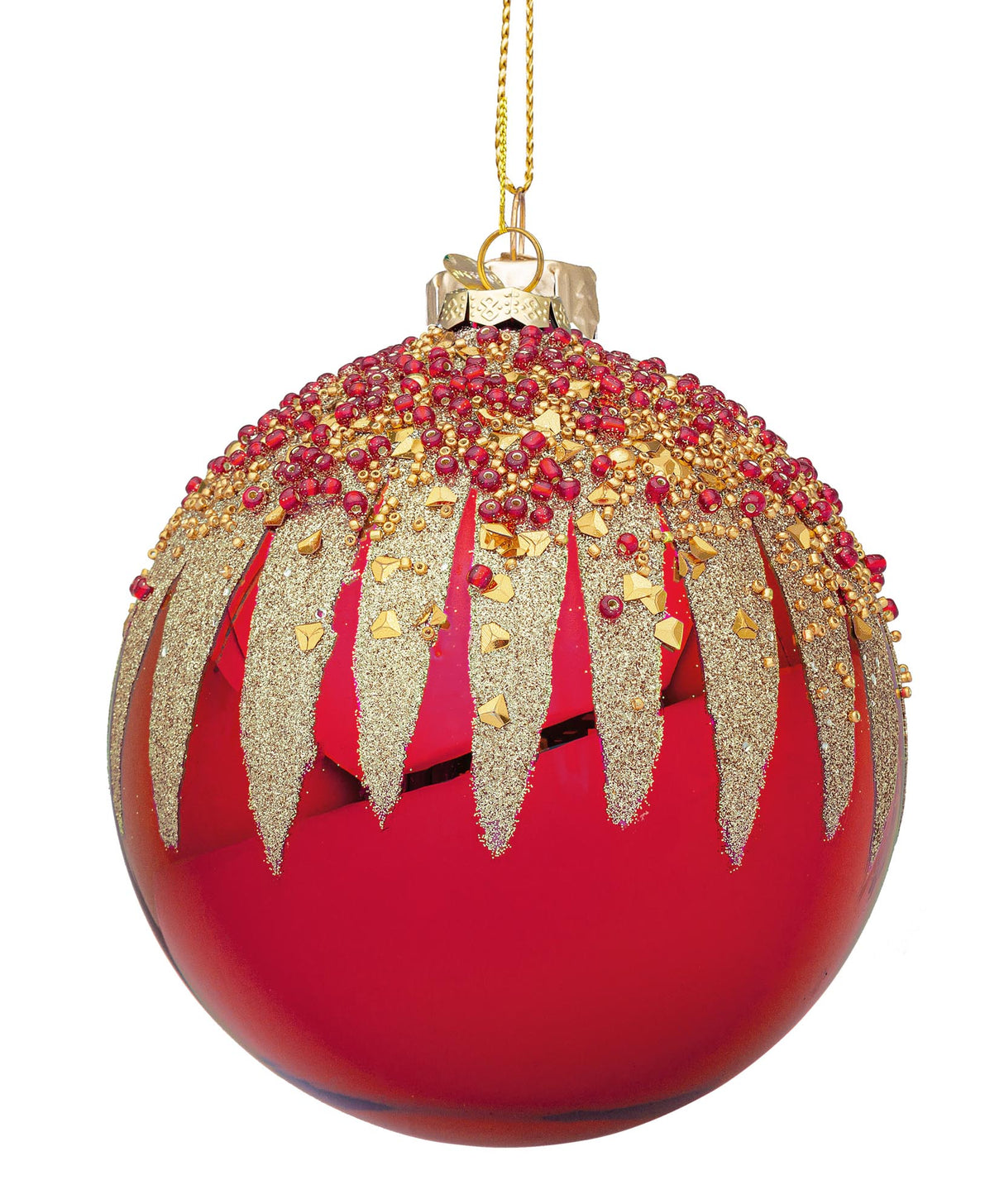 bizzotto bizzotto sfera di natale firework d 80 mm vetro rosso ean 8051836658332