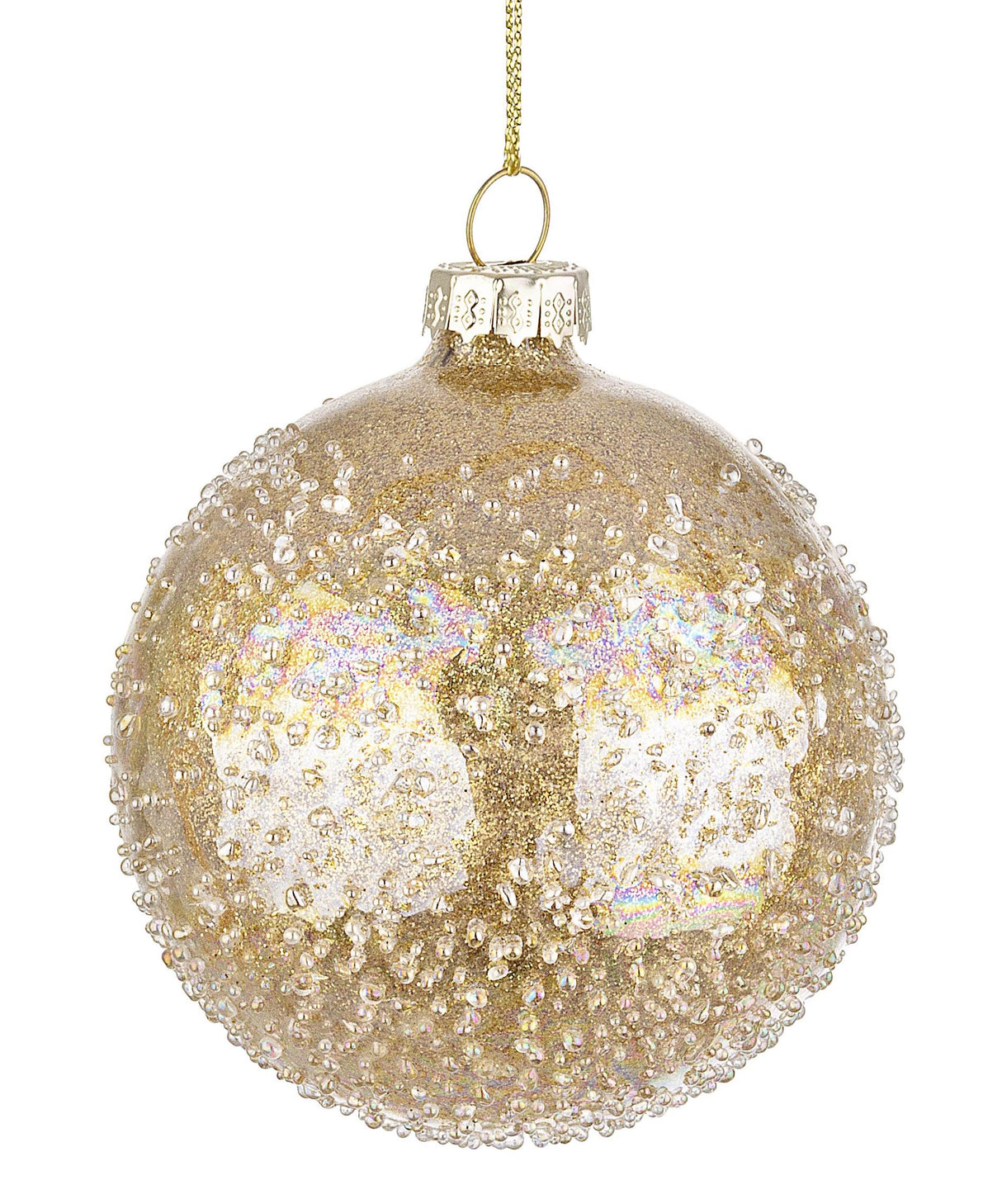 bizzotto bizzotto sfera di natale saturno d 80 mm vetro oro ean 8051836151581