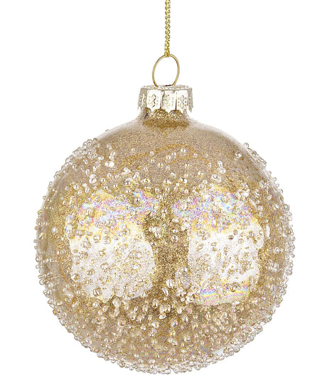 bizzotto bizzotto sfera di natale saturno d 80 mm vetro oro ean 8051836151581