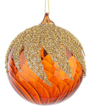 Bizzotto Sfera di Natale Vortex D 100 Mm Vetro Marrone Oro