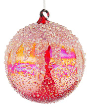 Bizzotto Sfera di Natale Wink D 100 Mm Vetro Rosso