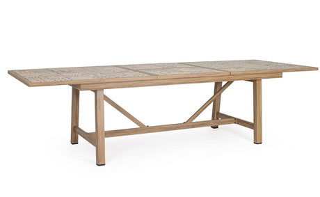 bizzotto bizzotto tavolo allungabile rettangolare kalimera 212 285 x 106 cm con mattonelle colore desert ean 8051836788886