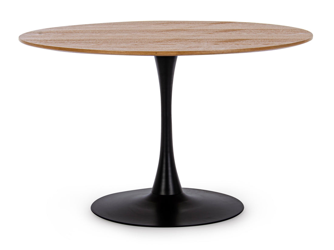 bizzotto bizzotto tavolo bloom top veneer d 120 cm h 75 cm nero marrone ean 8051836411319
