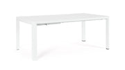 Bizzotto Kiplin Tavolo Allungabile Bianco Alluminio 180–240 cm