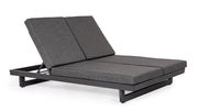 Bizzotto Lettino Doppio con Ruote Infinity Antracite