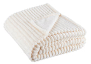 Bizzotto Plaid Rachele Natale 150 x 200 Cm Avorio