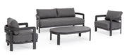 Bizzotto Set 4 Salotto Presley Antracite