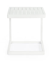 Bizzotto Konnor Tavolino Outdoor Bianco Alluminio 40 cm