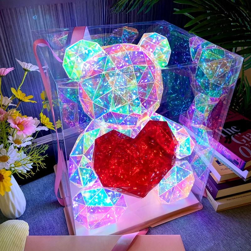 bonturi casa home decoration bonturi casa home decoration teddy bear gift box 33 x 28 x 40 cm 200 leds usb battery ean 8054751645050