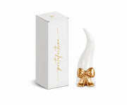 Cupido&Co. Cornetto Bianco con Fiocco Oro H 120 Mm con Scatola Ideale Bomboniera