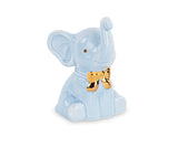 cupidoco cupidoco elefantino azzurro decorativo bomboniera nascita e battesimo in ceramica h 8 cm ean 8058196015966