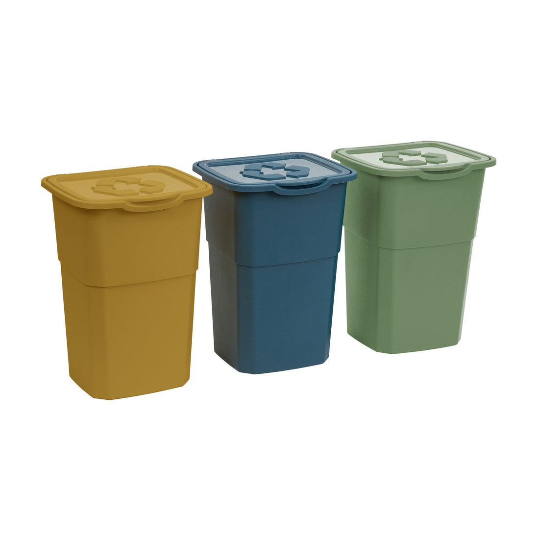 dea home dea home set 3 pattumiere eco 3 da 50l raccolta differenziata 39 x 36 cm h 54 cm ean 8009371043403