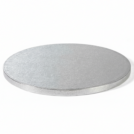 Cakeboard Karma Decora Silver tondo argentato diametro 50cm H1,2cm, cellulosa rivestita alluminio. Base rigida professionale per torte. ean 8024622056803