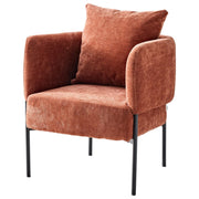 Dimo Poltroncina Dolly in Poliestere Terracotta con Gambe in Metallo – Sedia Design Moderna