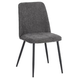 di mo di mo sedia tracy in tessuto grigio scuro 57x45x84 cm design moderno ean 8010402514816