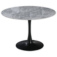 di mo commerciale di mo commerciale tavolo parker d 110 cm rotondo piano in ceramica grigio lucido 11 mm con gambe in metallo ean 8010402524266