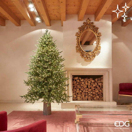 edg enzo de gasperi albero di natale pino luxury h210 d142 con 4000 led green
