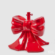 EDG Enzo De Gasperi Base per Albero Natale Pino Fiocco H 45 Cm L 43 Cm L 43 Cm Rosso