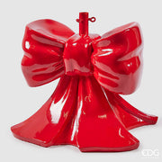 EDG Enzo De Gasperi Base per Albero Natale Pino Fiocco H 57 Cm L 50 Cm L 50 Cm Rosso