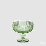 EDG Enzo De Gasperi Coppa Righe H  10 Cm D 12 Cm Colore Verde 4 Pz