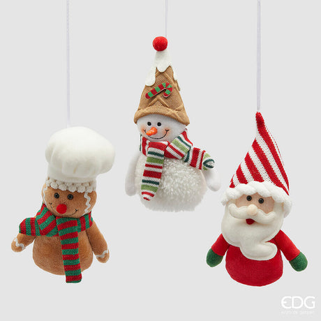 edg enzo de gasperi edg enzo de gasperi addobbo babbo natale uomoneve marzapane ass h 17 green red 1 pz ean 8059824524669