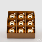 edg enzo de gasperi edg enzo de gasperi addobbo palla di natale vetro d 6 cm cf 9 pz oro ean 8054184563051
