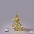 edg enzo de gasperi edg enzo de gasperi albero di natale led intreccio 30 microled h 40 cm l 34 cm l 10 cm ip20 gold ean 8059824545923