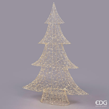 edg enzo de gasperi edg enzo de gasperi albero di natale led pearls 1 440 microled h 150 cm l 104 cm l 27 cm ip44 light gold ean 8059824546821