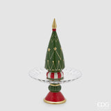 edg enzo de gasperi edg enzo de gasperi alzata pino natale h 40 cm d 25 cm green red ean 8059824539373