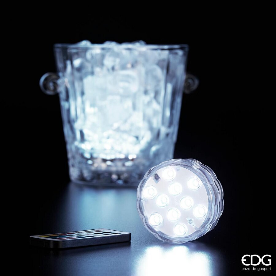 edg enzo de gasperi edg enzo de gasperi base luminosa subacquea 10 led con telecomando bianco ean 8056372956133