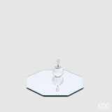 edg enzo de gasperi edg enzo de gasperi base specchio ottagonale d 20 cm vetro silver ean 8059824180889