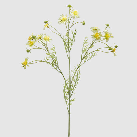 edg enzo de gasperi edg enzo de gasperi camomilla ramo con foglie h 70 cm pianta artificiale giallo ean 8059824482242