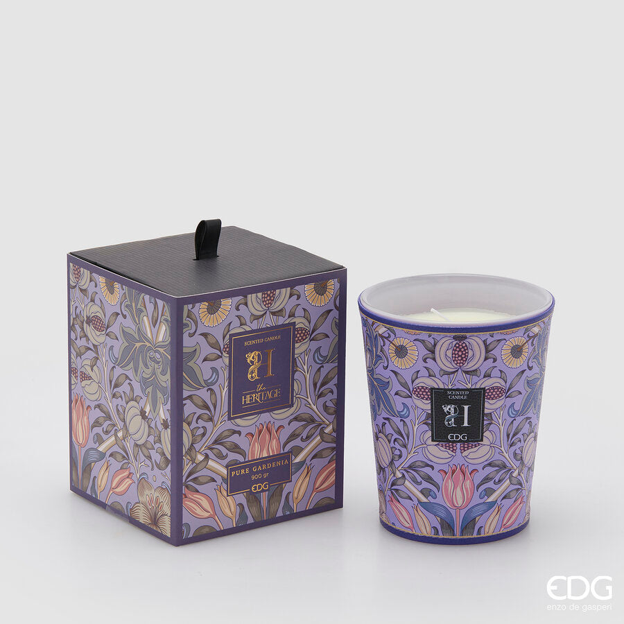edg enzo de gasperi edg enzo de gasperi candela heritage con profumo h 16 cm pure gardenia ean 8059824526052