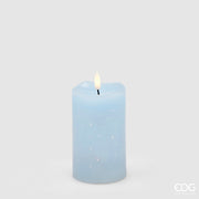 EDG Enzo De Gasperi Candela Led Starry con Moccolo H 12,5 Cm D 7,5 Cm IP20 Celeste