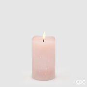 EDG Enzo De Gasperi Candela Led Starry con Moccolo H 12,5 Cm D 7,5 Cm IP20 Rosa Chiaro