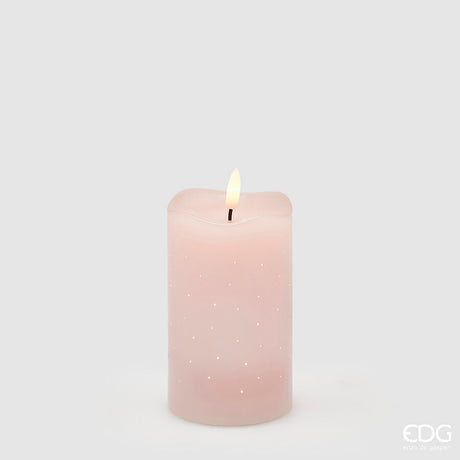 edg enzo de gasperi edg enzo de gasperi candela led starry con moccolo h 125 cm d 75 cm ip20 rosa chiaro ean 8059824475756