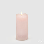 EDG Enzo De Gasperi Candela Led Starry con Moccolo H 15 Cm D 7,5 Cm IP20 Rosa Chiaro