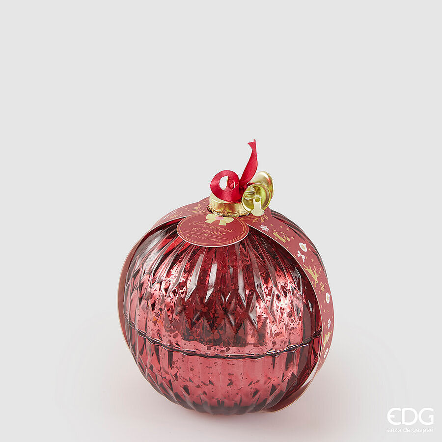 edg enzo de gasperi edg enzo de gasperi candela sfera di natale vetro d 11 cm princess of the night red ean 8059824547743