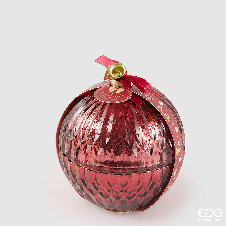 edg enzo de gasperi edg enzo de gasperi candela sfera di natale vetro d 13 cm princess of the night red ean 8059824547866